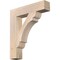 Ekena Millwork Olympic Block Smooth Bracket, Douglas Fir, 5 1/2"W x 28"D x 32"H BKT06X28X32OLY05SDF - alternate 1